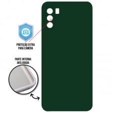 Capa para Motorola Moto G41 - Case Silicone Cover Protector Verde Escuro